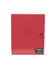 Honeywell 5496 fuente de alimentación remota / direccionable 6 amperes 4 salidas nac o auxiliar 24 vcc gabinete rojo