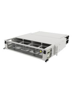 Commscope 760227306 | UD-2U ultra high density 2u modular cassette sliding panel, accepts (12)g2 modules or mpo panels, providing up to 144 duplex lc ports 96