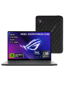 Asus 90NR0IR5-M006F0 laptop rog zephyrus gu605mz-qr034w 16" core ultra 9 185h ram 32gb disco duro 2tb ssd win11 home nv rtx4080 gris