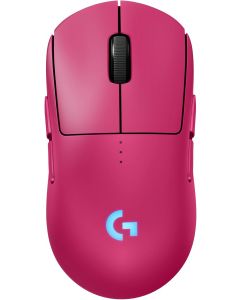 Logitech 910-007308 g pro 2 lightspeed mouse inalámbrico para gaming, diestros o zurdos, con hasta 4 botones laterales magnéticos personalizables, sensor de 44,000 dpi, carga usb-c, pc/mac - magenta
