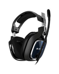 Logitech 939-001791 astro gaming audífonos gamer a40 tr para ps4, alámbrico, 2 metros, 3.5mm, negro/azul/plata, incluye mixamp pro