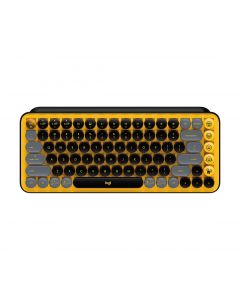 Logitech 920-010713 pop keys teclado rf inalámbrico + bluetooth negro, gris, amarillo