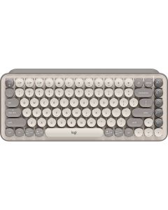 Logitech 920-011518 pop keys teclado rf inalámbrico + bluetooth qwerty inglés gris, arena