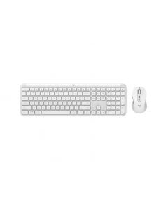 Logitech 920-012594 signature slim wireless keyboard and mouse combo mk950 - off white