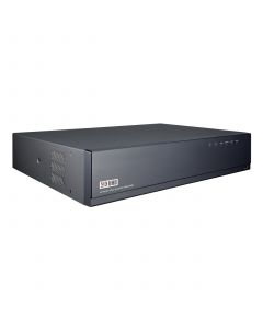 Hanwha XRN-1610SA-24TB 4k nvr, 24tb raw, supports: 16 channels with a poe/poe+ ports