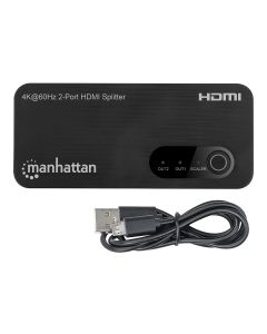 Manhattan 207614 intellinet divisor de video hdmi 2x