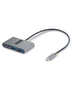 Startech 5G2A2CPDB-USB-C-HUB concentrador usb-c de 4 puertos con entrega alimentación 100w paso - ladrón usb tipo c 2x usb-a + 5gbps cable 30cm splitter power delivery