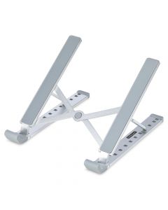 Startech LAPTOP-RISER-BAR soporte elevador plegable para ordenador portátil - riser ajustable ergonómico laptop estructura ventilada de aluminio carga 10kg atril