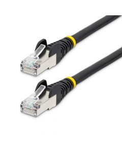 Startech NLBK-15F-CAT6A-PATCH Startech.com cable de 4.5m red ethernet cat6a - negro low smoke zero halogen (lszh) 10gbe 500mhz poe++ 100w snagless sin pestillo rj-45 sftp