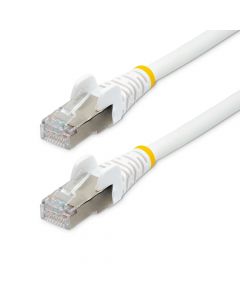 Startech NLWH-10F-CAT6A-PATCH Startech.com cable de 3m red ethernet cat6a - blanco low smoke zero halogen (lszh) 10gbe 500mhz poe++ 100w snagless sin pestillo rj-45 sftp