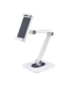 Startech ADJ-TABLET-STAND-W Startech.com soporte ajustable de escritorio para tablet - montaje en pared 1kg capacidad base ergonómica con giro, rotación e inclinación