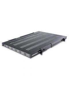 Startech ADJSHELFHDV2 Startech.com charola bandeja 1u ventilada ajustable para montaje en rack de servidores - 150kg 19.5 a 38in (49.5 96.5cm) 19 27.56 (70cm) profundidad