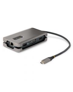 Startech DKT31CVHPD3 Startech.com adaptador multipuertos usb-c - hdmi 4k a 60hz vga hub usb de 3 puertos power delivery paso 100w gbe docking station tipo c viajes cable 30cm