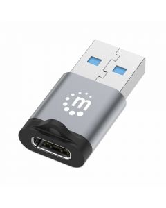 Manhattan 356305 cambiadores de género cables usb-a usb-c negro, gris