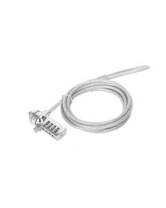 Manhattan 440448 cable antirrobo plata 2 m