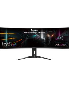 Gigabyte AORUS CO49DQ-SA monitor gamer co49dq 49" oled dqhd 5120x1440 2xhdmi 1xdp 1xusb-c 0.03ms gtg 144hz speaker 5wx2 negro