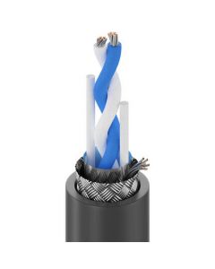 Belden/Bav 1696A B591000 - Digital Audio Cable, 1 Pr #22, Str Tc, Foil + Braid, Pvc Jkt