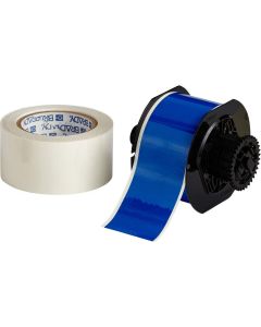 Brady B30C-2250-483BL-KT cinta de etiqueta imprimible toughstripe para marcaje piso (con sobrelaminado) impresoras b30 ,cinta piso, poliéster, 2.25" x 30.48m, azul