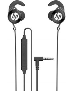 Hp DHE-7004 NEGRO audifonos stereo deep bass con microfono play/pausa - avanzar  entrada auxiliar 3.5mm / funcion manos libres para hablar por celular