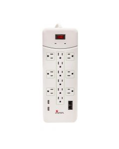 Smartbitt SBSS1350J-12 supresor de picos voltaje con 12 tomacorrientes protegidos