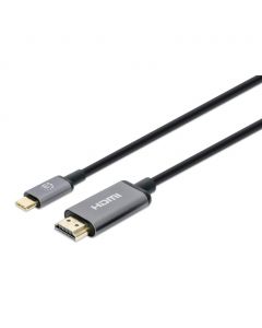 Manhattan 153607 mh usb-c to hdmi adapter cable, 2m 4k@60hz