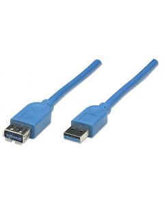 Manhattan 322447 cable usb 3.2 gen 1 (3.1 1) 3 m a azul