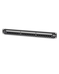 Tripp-Lite N252-P24 tripp lite panel de conexiones cat6 24 puertos cumple con poe+, 110 krone, 568ab, rj45 ethernet, instalación en 1u rack, taa