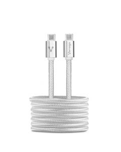 Vorago CAB-124-WH cable de alimentación blanco 1 m usb c