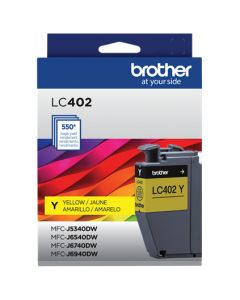 Brother LC402Y cartucho de tinta 1 pieza(s) original rendimiento estándar amarillo