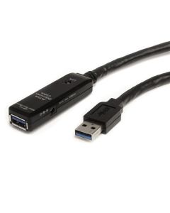Startech USB3AAEXT3M cable extensor alargador usb 3.0 superspeed activo de 3m - a macho hembra negro