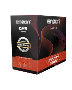 Enson EPRO-5220F cable para deteccion de incendio forro pvc rojo cmr riser-fplr blindado 2c/16awg 100 por ciento cobre conductor solido certificacion ul 305 metros