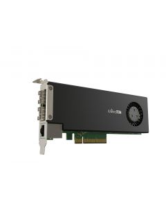Mikrotik CCR2004-1G-2XS-PCIE ruteador ccr en tarjeta nic pcie, cpu 1500 mhz, 4 gb de ram, 1xgigaeth, 2xsfp28 25g, routeros nivel 6
