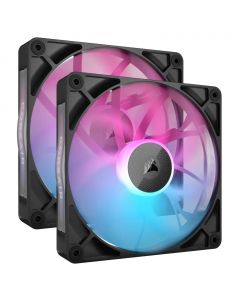 Corsair CO-9051020-WW ventilador icue link rx140 rgb pwm /140 mm/negro/gamer/kit inicio doble /rgb