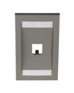 Panduit CFPE1IGY placa frontal ejecutiva mini-com, 1 puerto, gris internacional