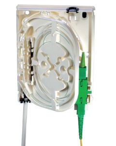 Commscope CV4995-000 hftp customer premises fiber wall outlet, sc/apc, no pigtails, one adapter