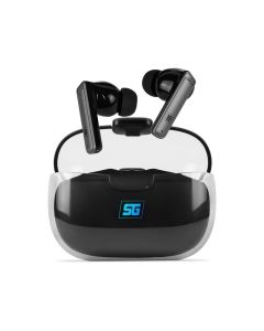 Vorago ESB-301-PRO audífono y auriculare auriculares true wireless stereo (tws) intra auditivo llamadasmúsicadeportesdiario bluetooth base de carga negro, transparente