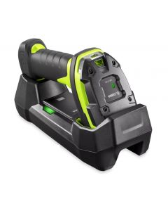 Zebra DS3678-XR3U42A2SVW evm/dcs, ds3678-xr, extended range 1d/2d imager, cordless, fips, usb kit includes scanner, 7 foot cable, cradle, and power, requires line cord (23844-00-00r), vibration motor, industrial green