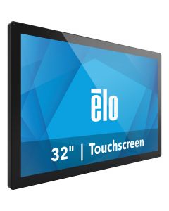 Elo E103164 3204l 32-inch wide lcd monitor fhd hdmi 14 & displayport 12 projected capacitive 40-touch with palm rejection touch thru clear anti-friction glass usb-c black