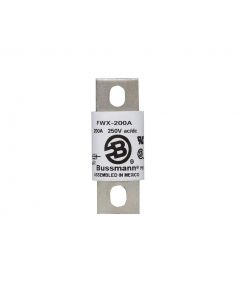 Bussmann FWX-100A eaton series fwx high speed fuse, 100a rms, 200 kaic vac, 50 at 250 vdc, non indicating, blade end x end, stud