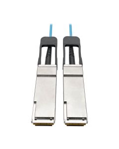 Tripp Lite N28F-10M-AQ cable óptico activo de qsfp+ a - 40gb, aoc, mm, aguamarina, 10 m [32.8 pies]