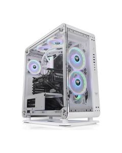 Thermaltake CA-1V2-00M6WN-00 core p6 tempered glass snow mid tower midi blanco