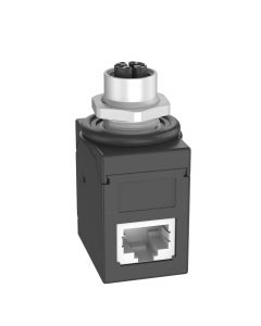 Panduit ICAM12X90RJS adaptador para acoplador m12 con código x hembra a rj45 90°