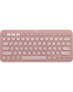 Logitech 920-011785 pebble keys 2 k380s teclado rf wireless + bluetooth qwerty inglés rosa