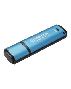 Kingston IKVP50/16GB technology ironkey vault privacy 50 unidad flash usb 16 gb tipo a 3.2 gen 1 (3.1 1) azul