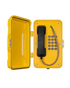 J&R Technology JR101-FK-SIP JR101-FK-SIP, tel?fono ip, intemperie, 12 teclas, sip, poe, aluminio, montaje en pared, 334x204x109mm