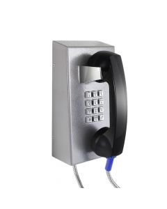 J&R Technology JR201-FK-SIP-CRS JR201-FK-SIP-CRS, tel?fono ip/sip anti vand?lico, acero pintado, 12 teclas, montaje en pared, 130x247x132mm