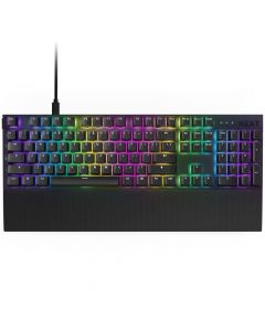 Nzxt KB-001NB-US teclado mecanico function 2 / negro rgb switch óptico gateron red reposa muñecas ingles /gamer.