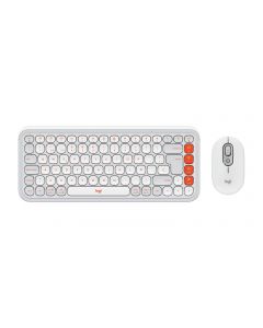 Logitech 920-013055 teclado/mouse pop icon inalambrico bluetooth easy-switch blanco
