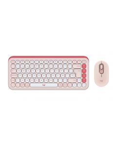 Logitech 920-013053 teclado/mouse pop icon inalambrico bluetooth easy-switch rosa
