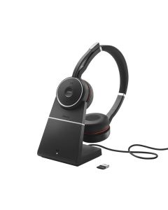 Jabra 7599-848-199 evolve 75 auriculares inalámbrico y alámbrico diadema llamadasmúsica bluetooth base de carga negro
